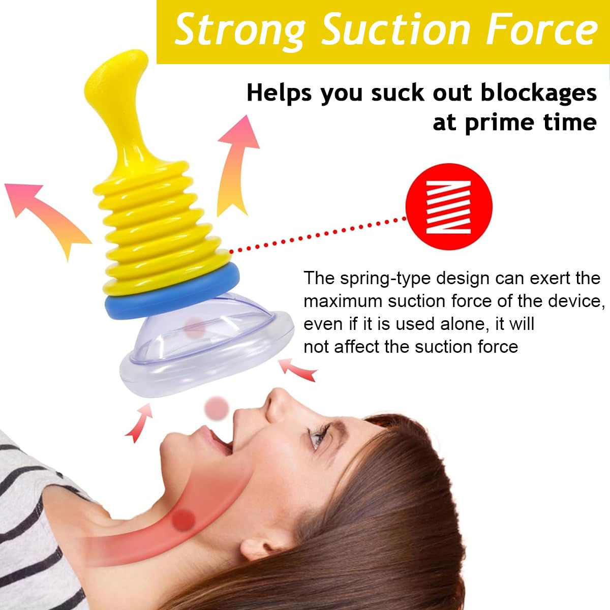 HANNEA Choking Rescue Device, Portable Airway Suction Device, Professional Emergency Device for Choking Anti Choking Device for Baby, Toddler, Elderly, Emergency First Aid Accessories, Yellow HANNEA Choking Rescue Device, Portable Airway Suction Device, Professional Emergency Device for Choking Anti Choking Device for Baby, Toddler, Elderly, Emergency First Aid Accessories, Yellow
